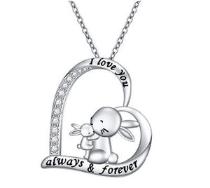 Always and Forever Bunny Necklace