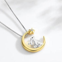 Load image into Gallery viewer, NEW Gold Bunny Moon Necklace
