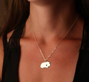 Guinea Pig Heart Necklace