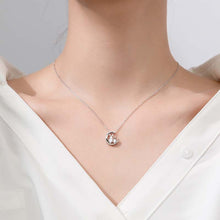 Load image into Gallery viewer, Crystal Bunny Moon Necklace
