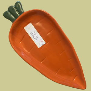 Ceramic Carrot Plate - Large