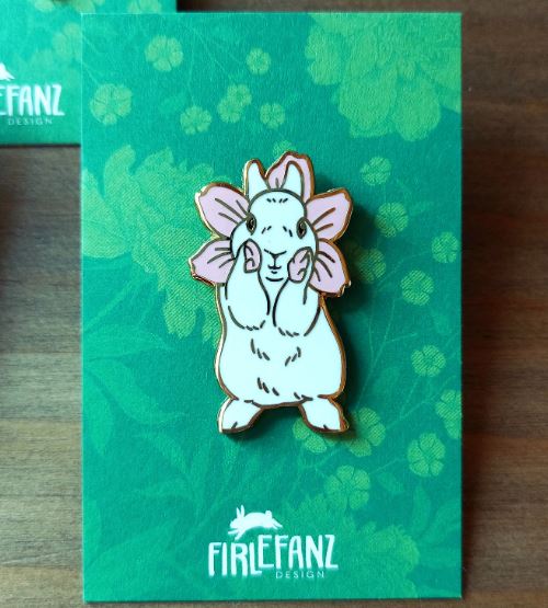 Bunny Flower Pin