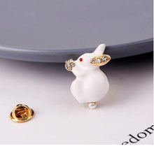Load image into Gallery viewer, White Bunny Pin
