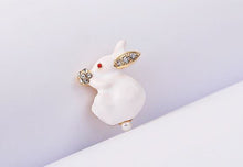 Load image into Gallery viewer, White Bunny Pin
