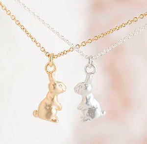 Silver Bunny Necklace